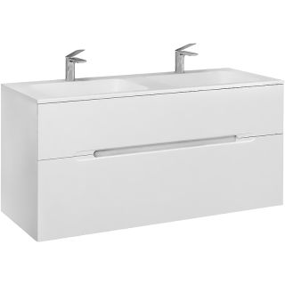 Тумба под раковину Jorno Modul Mоl.01.122/P/W 120 см белый глянец